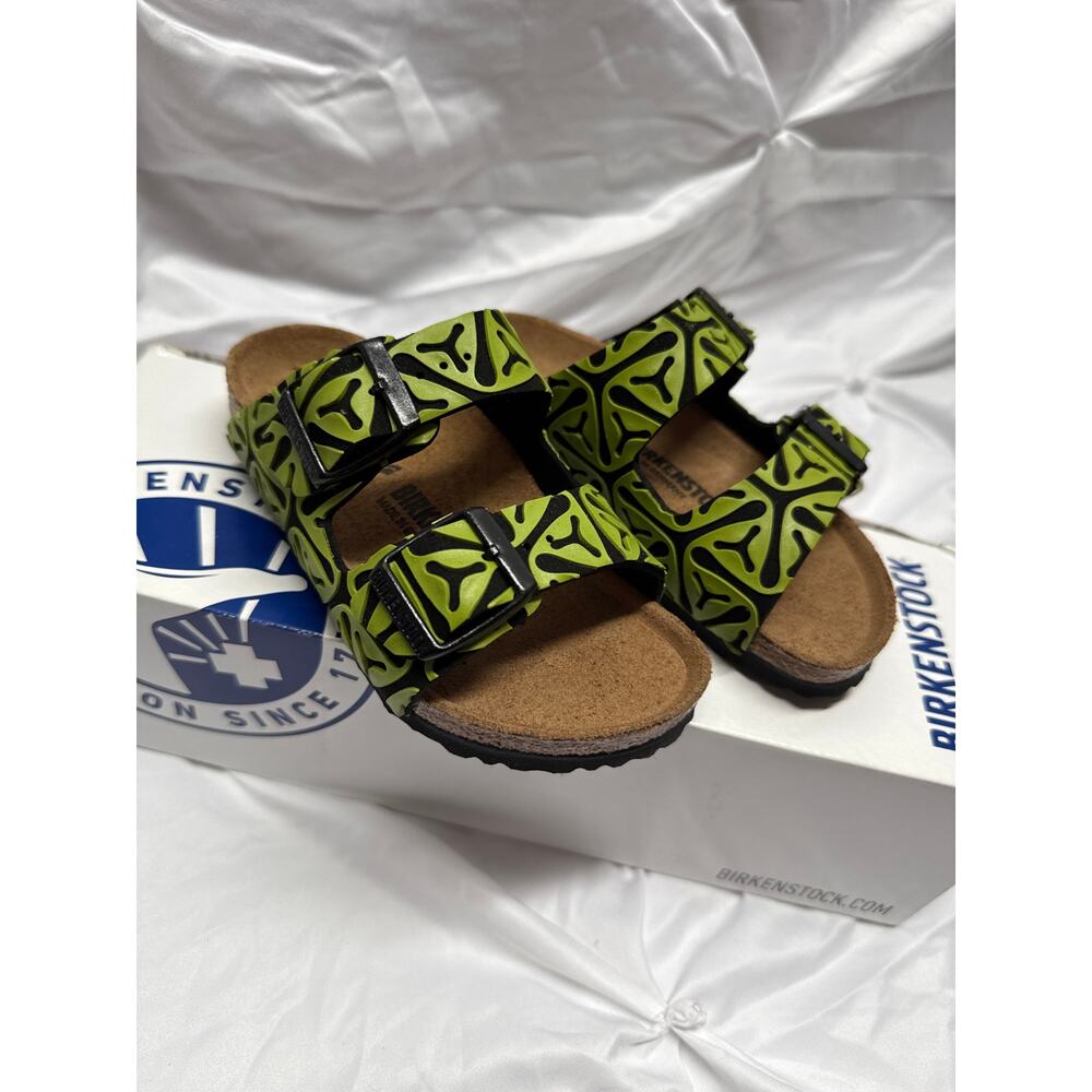 Birkenstock KIDS, size 26, Arizona Seaweed Black and Green